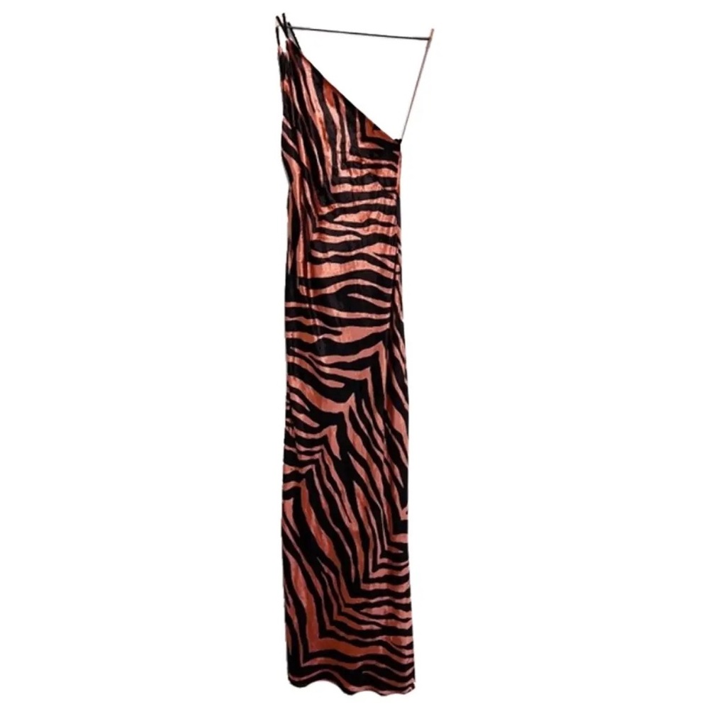 Michelle Mason Velvet Pink Zebra Gown - Picture 7 of 7
